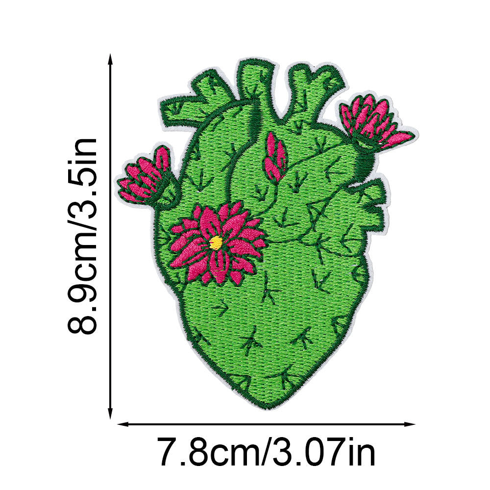 Wholesale Heart-shaped embroidery patch letters multi-color spelling DIY accessories